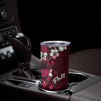 Fiji Masi Tumbler Cup Fijian Hibiscus Tapa Pink Version