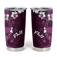 Fiji Masi Tumbler Cup Fijian Hibiscus Tapa Purple Version