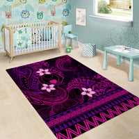 FSM Pohnpei State Area Rug Tribal Pattern Pink Version LT01 - Polynesian Pride
