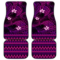 FSM Pohnpei State Car Mats Tribal Pattern Pink Version LT01 - Polynesian Pride
