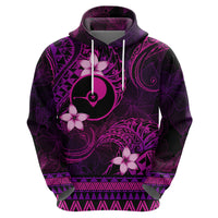 FSM Yap State Hoodie Tribal Pattern Pink Version LT01 - Polynesian Pride