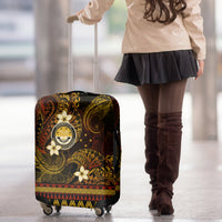 FSM Culture Day Luggage Cover Tribal Pattern Gold Version LT01 - Polynesian Pride