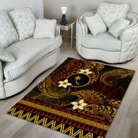 FSM Chuuk State Area Rug Tribal Pattern Gold Version LT01 - Polynesian Pride