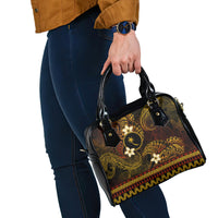FSM Chuuk State Shoulder Handbag Tribal Pattern Gold Version LT01 - Polynesian Pride
