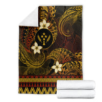 FSM Kosrae State Blanket Tribal Pattern Gold Version LT01 - Polynesian Pride