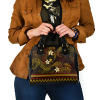 FSM Pohnpei State Shoulder Handbag Tribal Pattern Gold Version