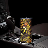 FSM Yap State Skinny Tumbler Tribal Pattern Gold Version