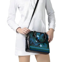 FSM Yap State Shoulder Handbag Tribal Pattern Ocean Version