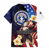 Personalized Northern Mariana Islands 4th of July Family Matching Long Sleeve Bodycon Dress and Hawaiian Shirt Plumeria USA Eagle LT01 - Polynesian Pride