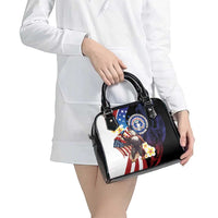 Northern Mariana Islands 4th of July Shoulder Handbag Plumeria USA Eagle LT01 - Polynesian Pride