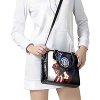 Northern Mariana Islands 4th of July Shoulder Handbag Plumeria USA Eagle LT01 - Polynesian Pride