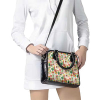 Hawaiian Santa Christmas Pattern Shoulder Handbag White Version - Polynesian Pride