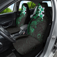 New Zealand Tuatara Plumeria Car Seat Cover Maori Green Koru Tribal Tattoo LT01 - Polynesian Pride