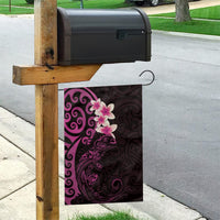 New Zealand Tuatara Plumeria Garden Flag Maori Pink Koru Tribal Tattoo LT01 - Polynesian Pride