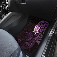 New Zealand Tuatara Plumeria Car Mats Maori Purple Koru Tribal Tattoo LT01 - Polynesian Pride
