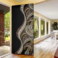 Hawaii Pineapple Brown Tribal Pattern Door Cover LT01 - Polynesian Pride