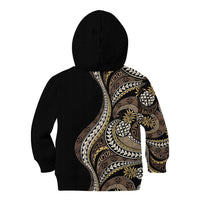 Hawaii Pineapple Brown Tribal Pattern Kid Hoodie LT01 - Polynesian Pride