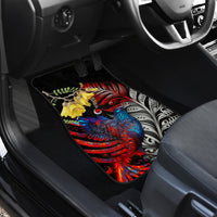 New Zealand Kohwhai Tui Bird Car Mats Silver Fern Version LT03 - Polynesian Pride