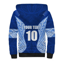 Custom Manu Samoa Rugby Sherpa Hoodie Polynesian Tattoo LT03 - Polynesian Pride