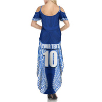 Custom Manu Samoa Rugby Summer Maxi Dress Polynesian Tattoo LT03 - Polynesian Pride