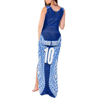 Custom Manu Samoa Rugby Tank Maxi Dress Polynesian Tattoo LT03 - Polynesian Pride