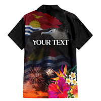 Personalised Kiribati Independence Day Family Matching Mermaid Dress and Hawaiian Shirt Frigatebird and Plumeria Hibiscus Flower LT03 - Polynesian Pride
