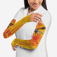 Personalized American Samoa Fautasi Race Arm Sleeves Aeto Pago Pago with Eagle Samoan Tribal Patterns