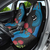 Fiji and New Zealand Together Car Seat Cover Tapa Maori Tattoo mix Tagimoucia and Pohutukawa LT03 - Polynesian Pride