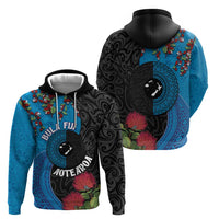 Fiji and New Zealand Together Hoodie Tapa Maori Tattoo mix Tagimoucia and Pohutukawa LT03 - Polynesian Pride