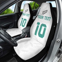 Custom New Zealand Football Car Seat Cover Go All Silver Ferns - Towards World Cup 2026 LT03 - Polynesian Pride