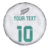 Custom New Zealand Football Spare Tire Cover Go All Silver Ferns - Towards World Cup 2026 LT03 - Polynesian Pride