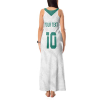 Custom New Zealand Football Tank Maxi Dress Go All Silver Ferns - Towards World Cup 2026 LT03 - Polynesian Pride