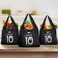 Custom New Zealand Rugby Grocery Bag All Silver Ferns Blacks