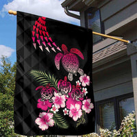 Hawaiian Hibiscus Turtle and Tropical Flower Garden Flag Sweet Vibe LT03 - Polynesian Pride