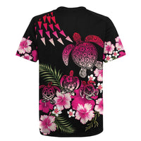 Hawaiian Hibiscus Turtle and Tropical Flower Rugby Jersey Sweet Vibe LT03 - Polynesian Pride