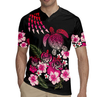 Hawaiian Hibiscus Turtle and Tropical Flower Rugby Jersey Sweet Vibe LT03 - Polynesian Pride
