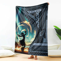 Samoan Siapo Motif and Siva Afi Dance Blanket