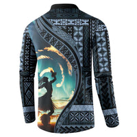 Samoan Siapo Motif and Siva Afi Dance Button Sweatshirt