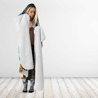 Samoan Siapo Motif and Siva Afi Dance Hooded Blanket