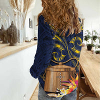 Tokelau Tokehega Day Women Casual Shirt Coat of Arms with Polynesian Tattoo and Hibiscus LT03 - Polynesian Pride