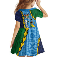 Malampa Fiji Day Family Matching Puletasi and Hawaiian Shirt National Symbols with Tapa Tribal and Polynesian Tattoo LT03 - Polynesian Pride