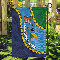 Malampa Fiji Day Garden Flag National Symbols with Tapa Tribal and Polynesian Tattoo LT03 Garden Flag Blue - Polynesian Pride