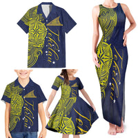 Personalised Tokelau Classic Ngatu Motifs Family Matching Tank Maxi Dress and Hawaiian Shirt LT03 - Polynesian Pride