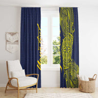 Personalised Tokelau Classic Ngatu Motifs Window Curtain