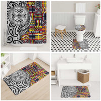 Niue Hiapo and Maori Decoration Tattoos Bathroom Set LT03 - Polynesian Pride