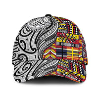 Niue Hiapo and Maori Decoration Tattoos Classic Cap - Polynesian Pride