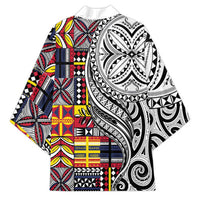 Niue Hiapo and Maori Decoration Tattoos Kimono LT03 - Polynesian Pride