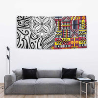 Niue Hiapo and Maori Decoration Tattoos Tapestry LT03 - Polynesian Pride
