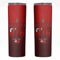 Mate Ma'a Tonga Rugby Skinny Tumbler Six Seven Six to The World