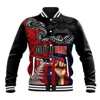 Aotearoa and Samoa Toitu Te Tiriti Baseball Jacket Honour the Treaty - Te Tiriti Is Us